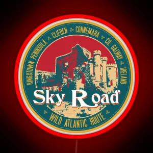 Wild Atlantic Way Sky Road Clifden Connemara Galway Ireland Led RGB Neon Sign