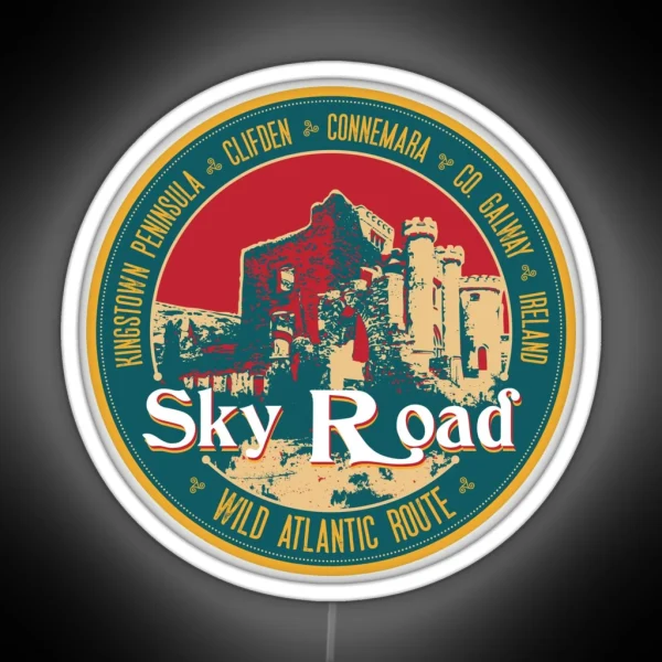Wild Atlantic Way Sky Road Clifden Connemara Galway RGB Neon Sign