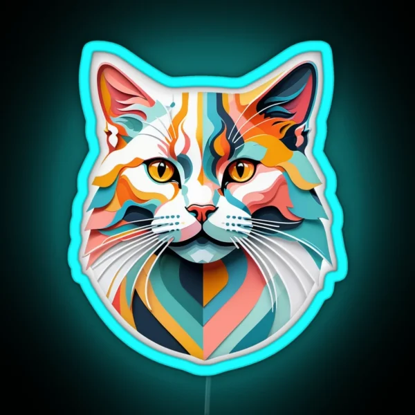 Wild Cat RGB Neon Sign