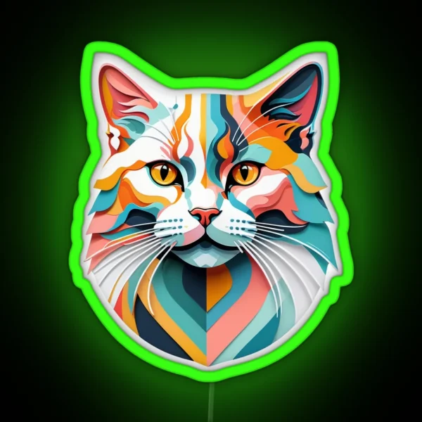 Wild Cat RGB Neon Sign