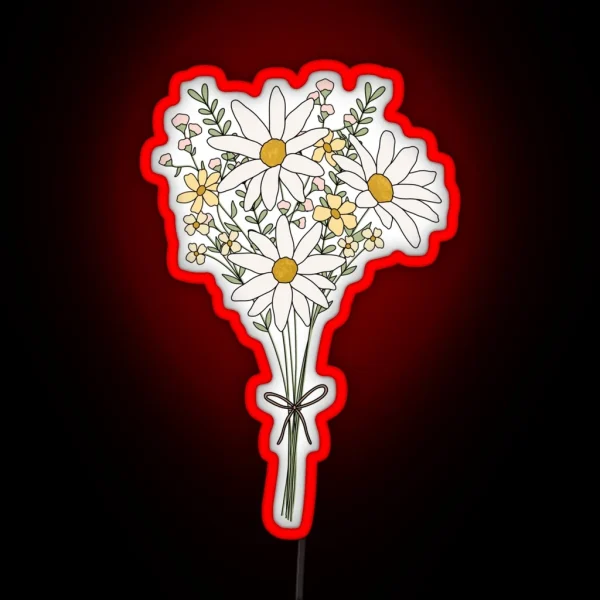 Wild Flower Bouquet RGB Neon Sign