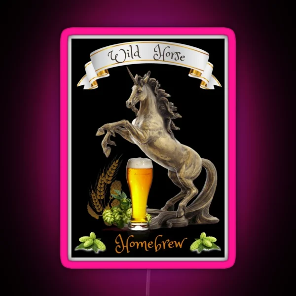 Wild Horse Homebrew RGB Neon Sign