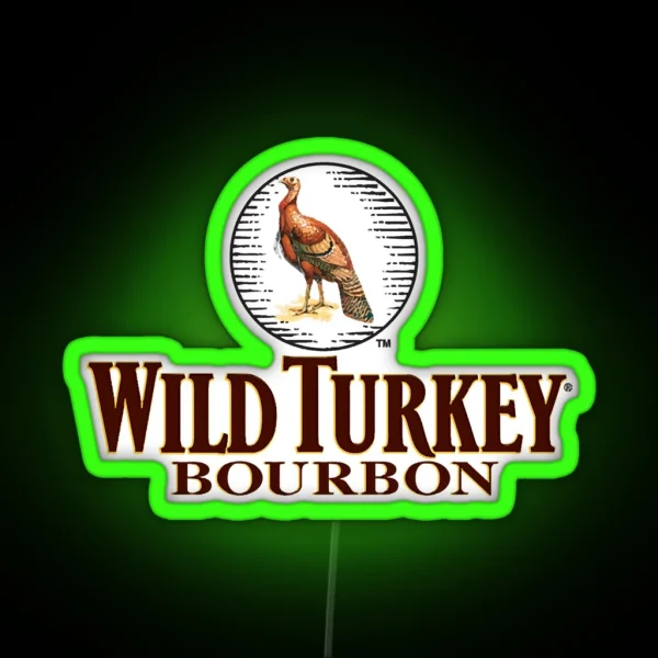 Wild Turkey Bourbon RGB Neon Sign