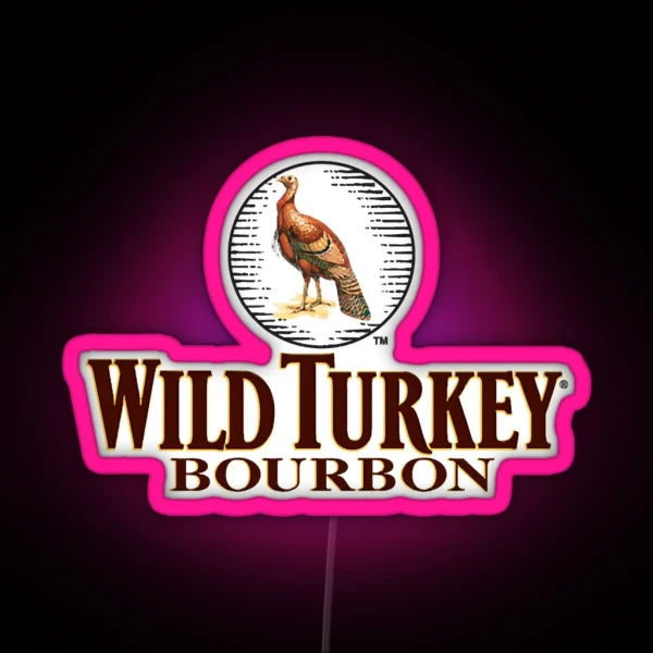 Wild Turkey Bourbon RGB Neon Sign