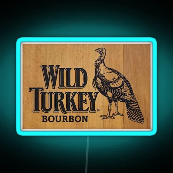 Wild Turkey Logo RGB Neon Sign