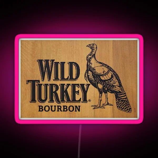 Wild Turkey Logo RGB Neon Sign