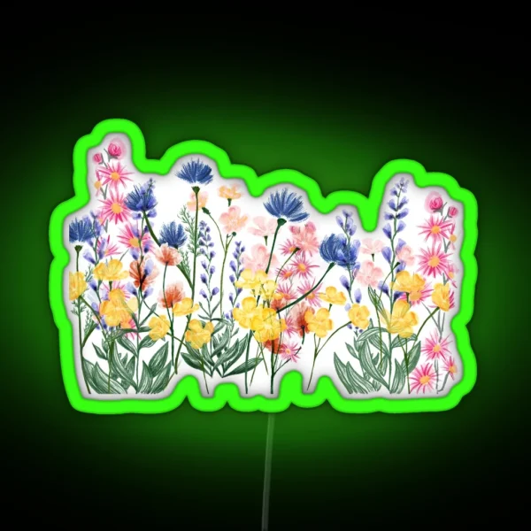 Wildflowers RGB Neon Sign