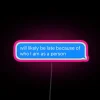 Customizable vibrant late night RGB LED illuminated digital display artwork