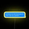 Eye-catching Late Arrival Warning Sign with Vibrant RGB Colorful Lighting