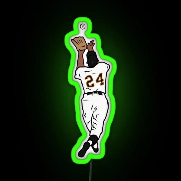 Willie Mays The Catch RGB Neon Sign