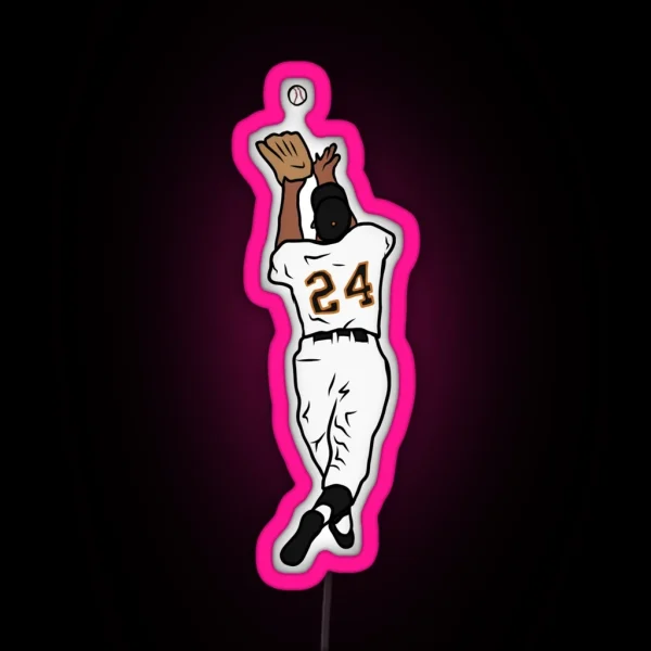 Willie Mays The Catch RGB Neon Sign