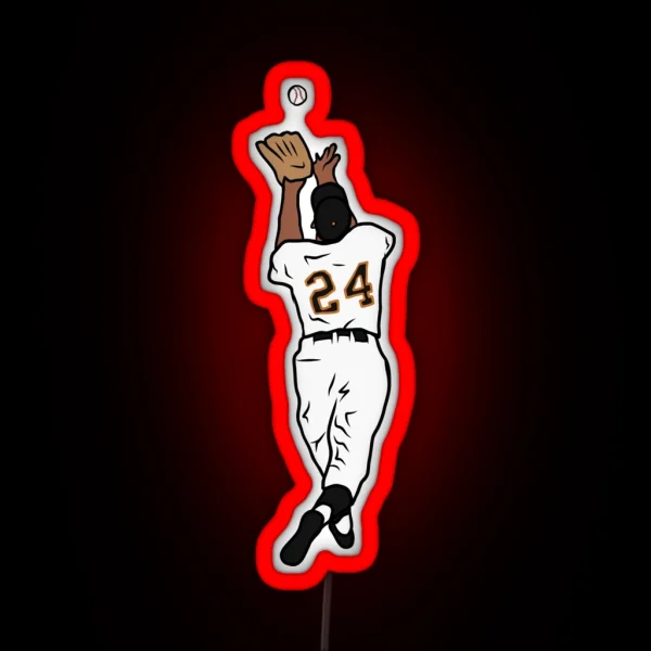 Willie Mays The Catch RGB Neon Sign