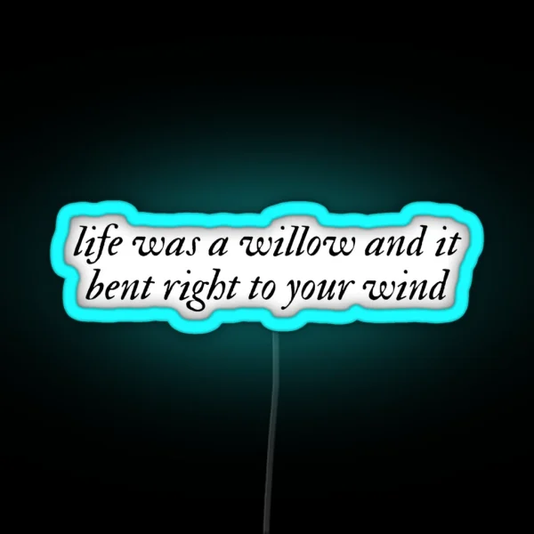 Willow Taylor Swift Evermore RGB Neon Sign