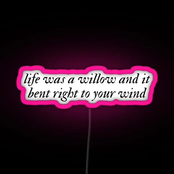 Willow Taylor Swift Evermore RGB Neon Sign