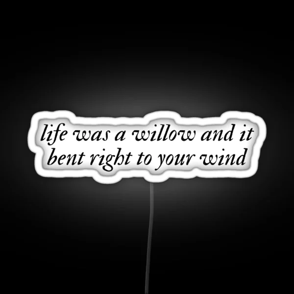 Willow Taylor Swift Evermore RGB Neon Sign
