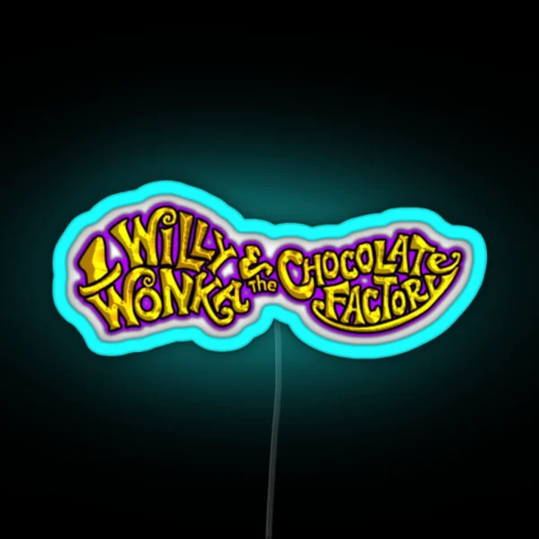 Willy Wonka RGB Neon Sign