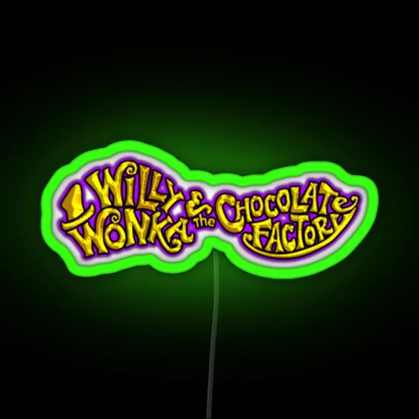 Willy Wonka RGB Neon Sign