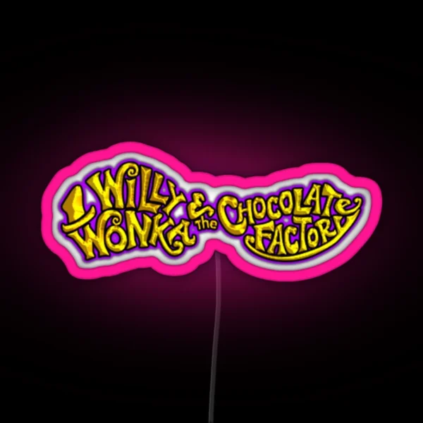 Willy Wonka RGB Neon Sign