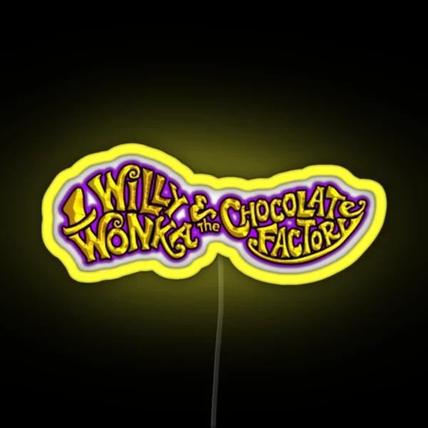 Willy Wonka RGB Neon Sign