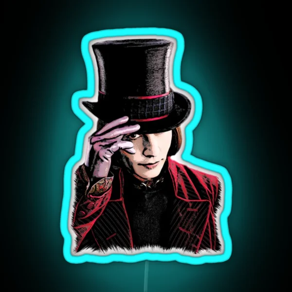 Willy Wonka RGB Neon Sign