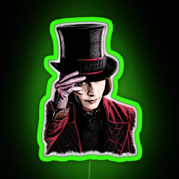 Willy Wonka RGB Neon Sign