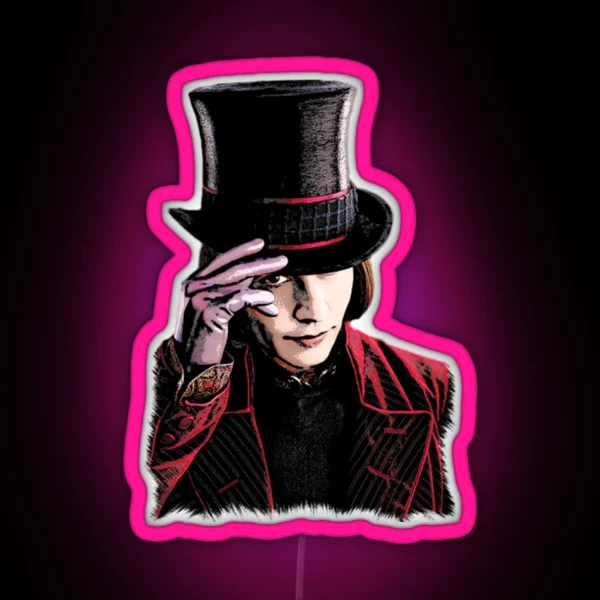 Willy Wonka RGB Neon Sign