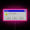 Vaporwave themed Windows error code display with colorful RGB lighting
