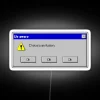 Retrofuturistic Windows Error Display in Vibrant RGB Neon Lightbox Glow.