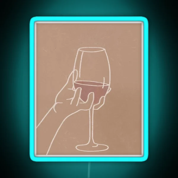 Wine Aesthetic RGB Neon Sign
