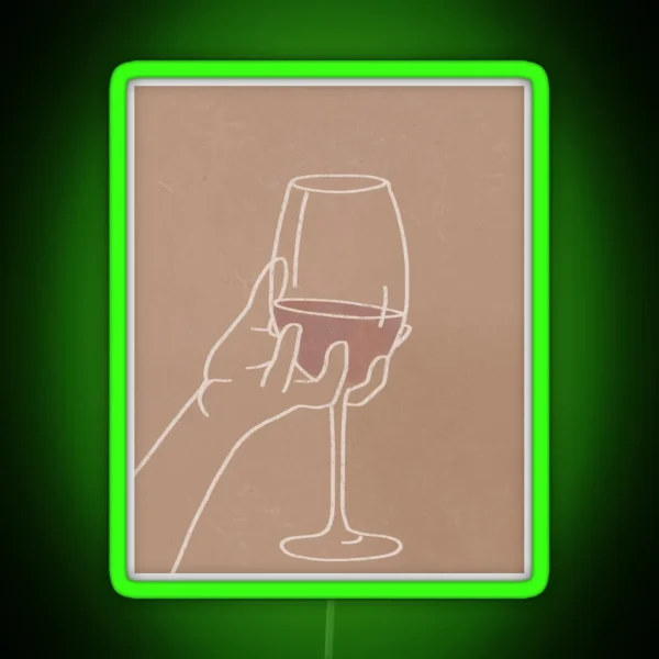 Wine Aesthetic RGB Neon Sign