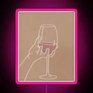 Wine Aesthetic RGB Neon Sign
