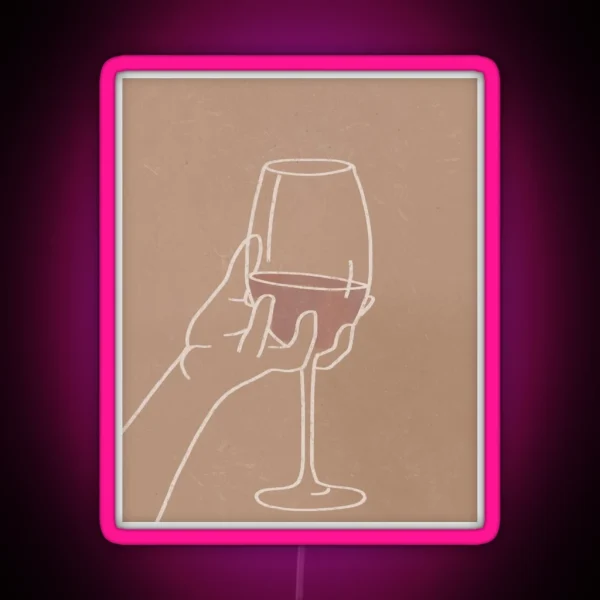 Wine Aesthetic RGB Neon Sign