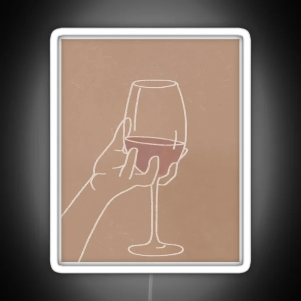 Wine Aesthetic RGB Neon Sign