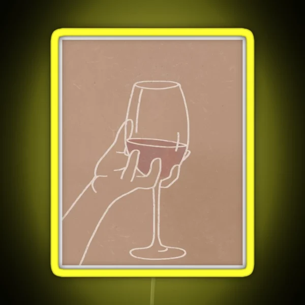 Wine Aesthetic RGB Neon Sign