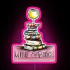 RGB LED wine and book lover's personalized wall decor statement