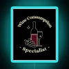 Neon Bar Sign for Oenophiles and Wine Connoisseurs Expertise Illuminated