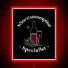Wine Connoisseur Expertise Shining Bright with Vibrant RGB Neon Accent