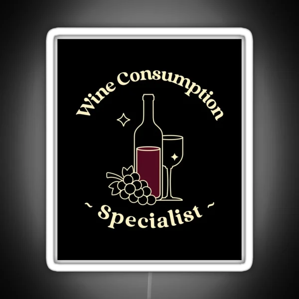 Wine Consumption Specialist RGB Neon Sign