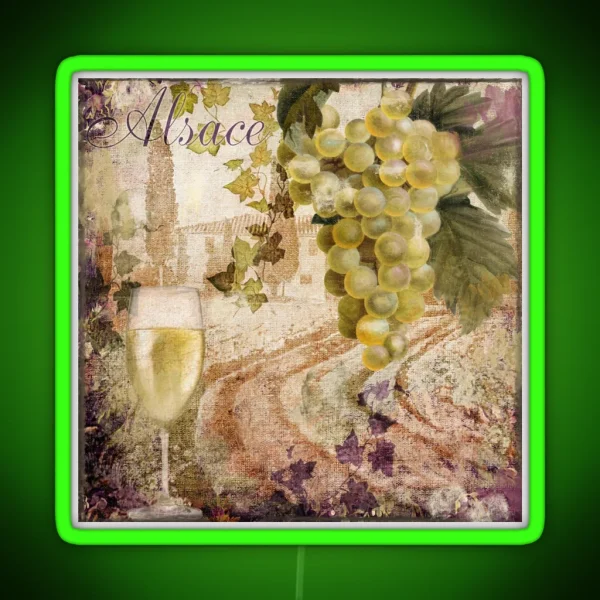 Wine Country Alsace RGB Neon Sign