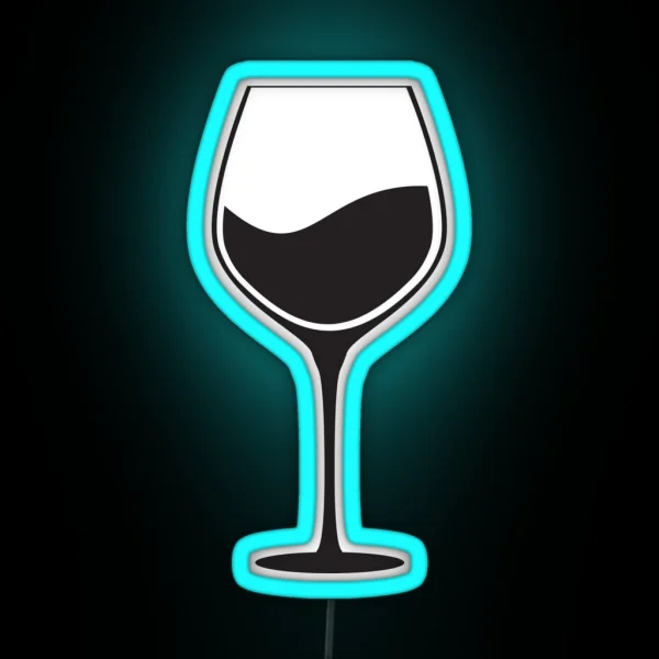 Wine Glass RGB Neon Sign