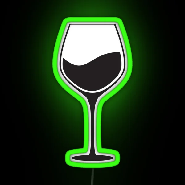 Wine Glass RGB Neon Sign