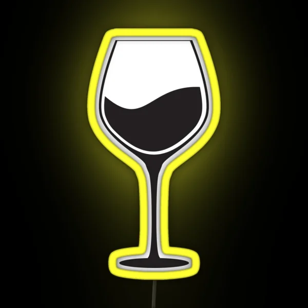 Wine Glass RGB Neon Sign