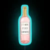 Wine O'Clock Anywhere Vibrant Color Changing LED Neon Sign Decor