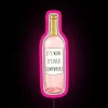 Wine O'Clock Somewhere Vibrant Color Changing LED Wall Art Display