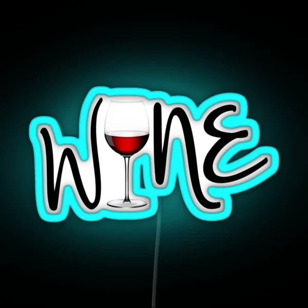 Wine RGB Neon Sign
