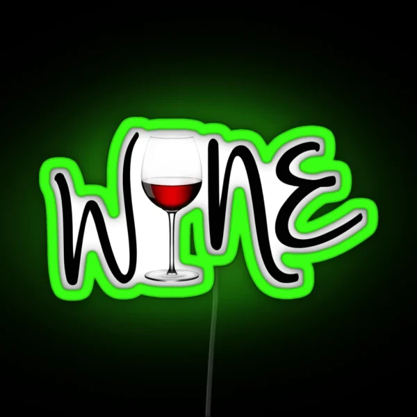 Wine RGB Neon Sign