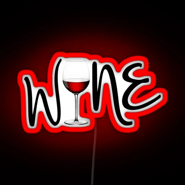 Wine RGB Neon Sign