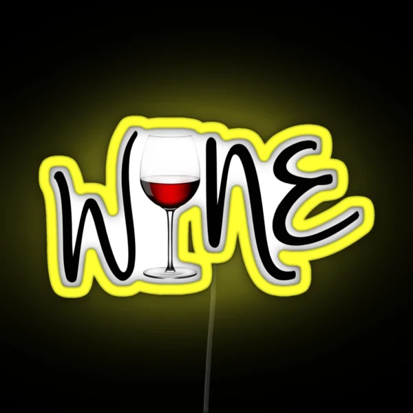 Wine RGB Neon Sign