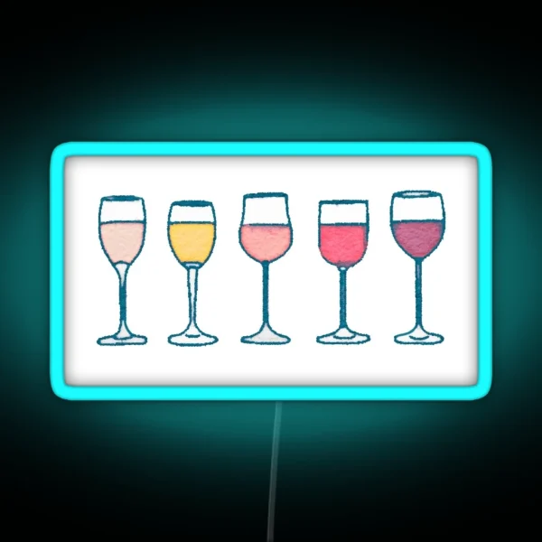 Wine RGB Neon Sign
