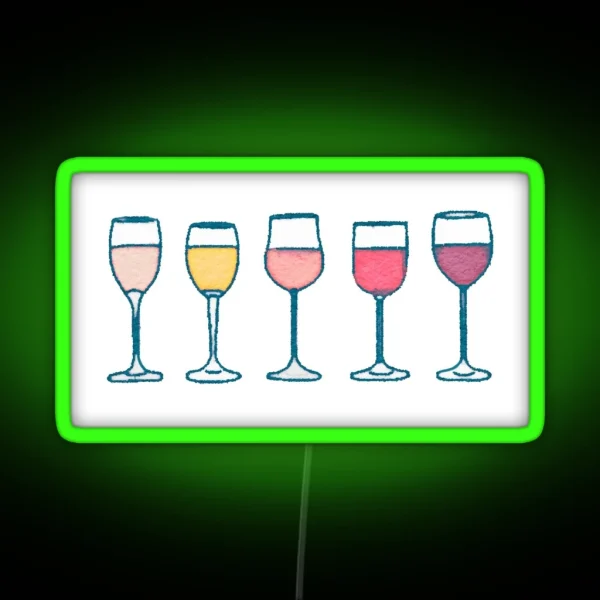Wine RGB Neon Sign